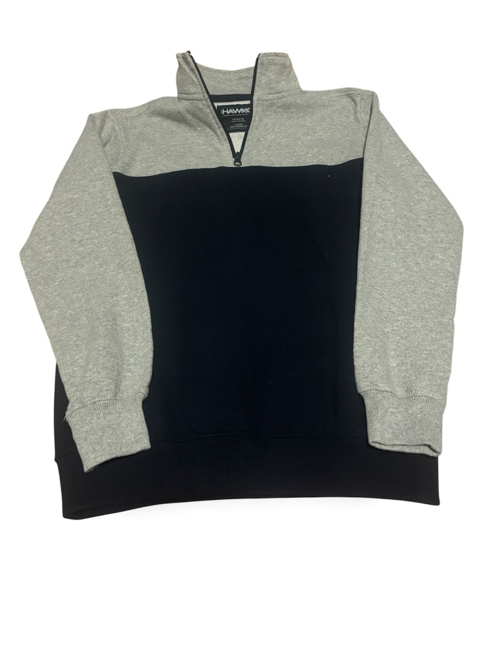 Tony Hawk Two-Tone Quarter-Zip Sweater - Gray & Black